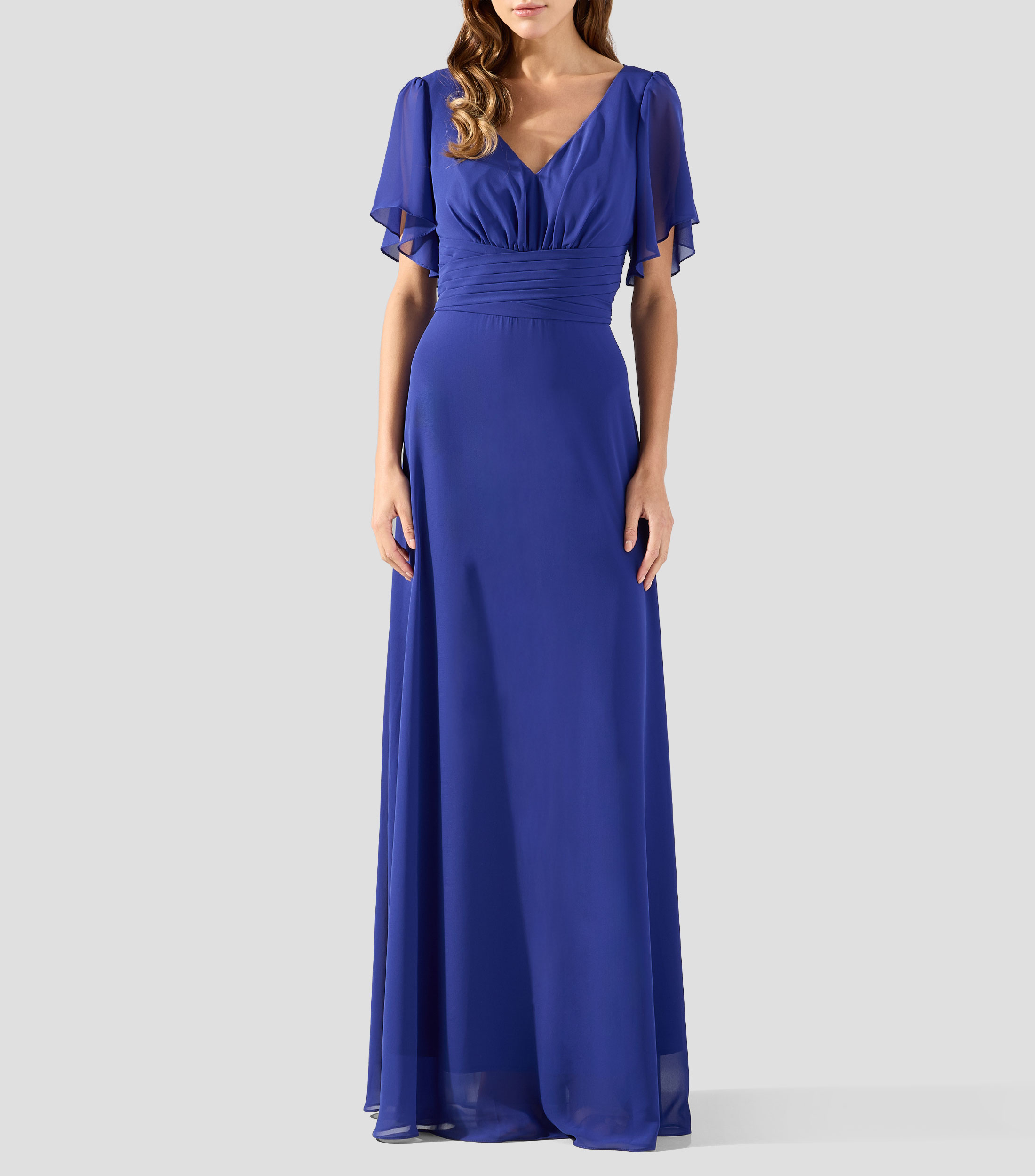 Vestido de fiesta largo liso Mujer